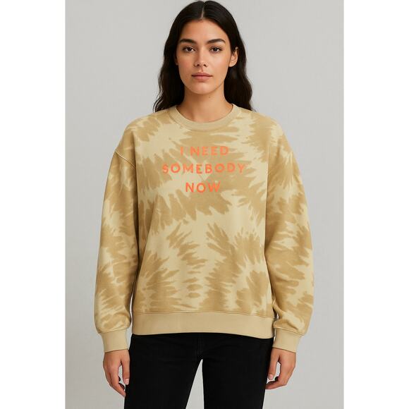 Divided Tops - Shawn Mendes “I Need Somebody Now” Tour Tie‑Dye Sweatshirt H&M Medium